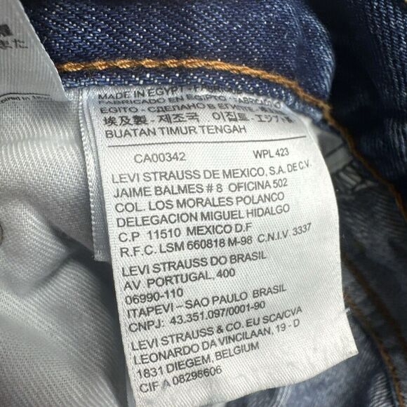 Levis 550 Relaxed Straight Jeans Mid Rise Medium Wash Mens 33x34 Actual 32x32 - Picture 7 of 10